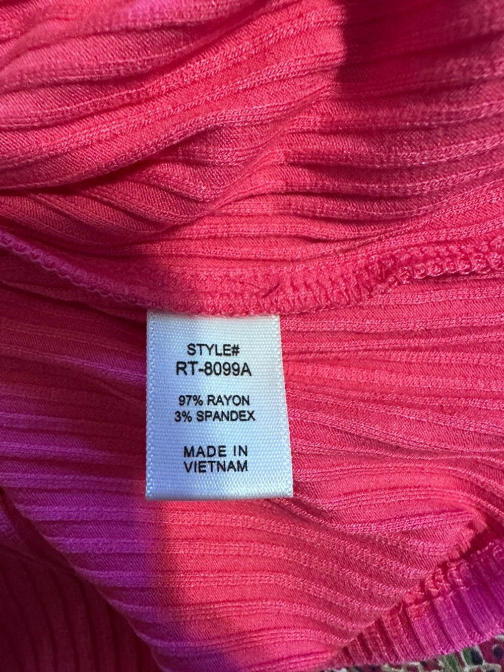 NWOT - Soft Ribbed Fitted Tank - Pink - Picture 4 of 6
